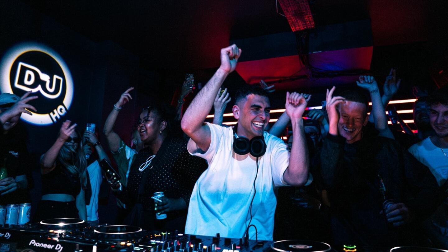 Sammy Virji at a DJ Mag event. Photo by Drew Eckheart